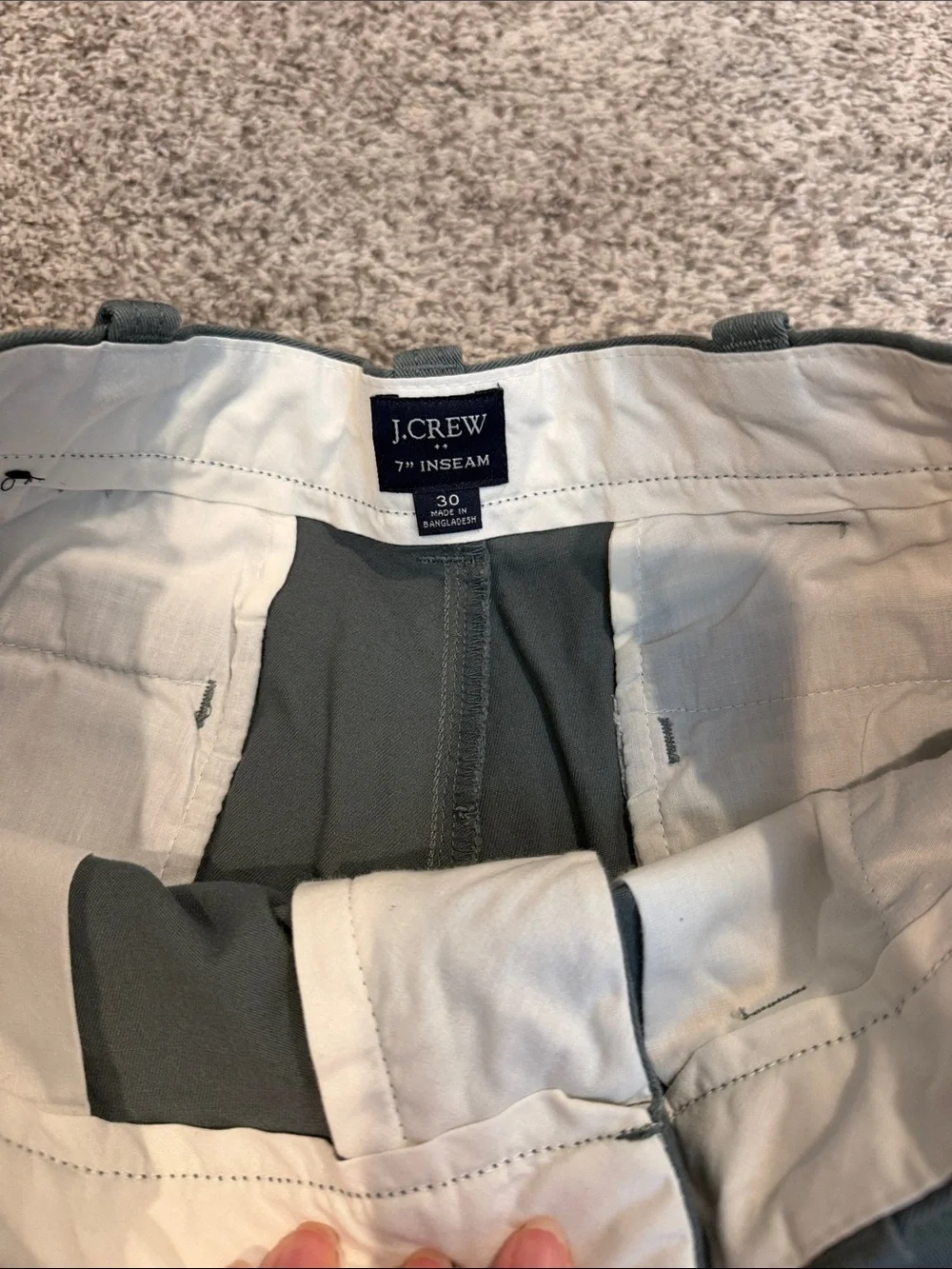 Men's JCrew Green Casual Chino Shorts